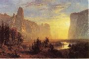 Albert Bierstadt Yosemite Valley, Yellowstone Park oil on canvas